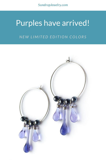 Purples have arrived!  New limited edition colors are here - but going fast!