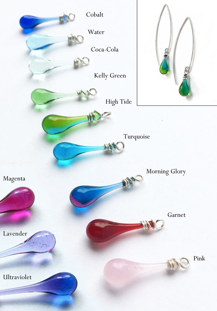 Marquise Earrings - glass Earrings by Sundrop Jewelry