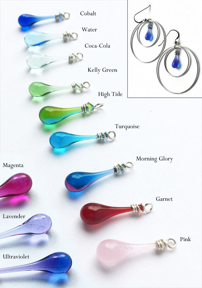 Eclipse Earrings, large - glass Earrings by Sundrop Jewelry