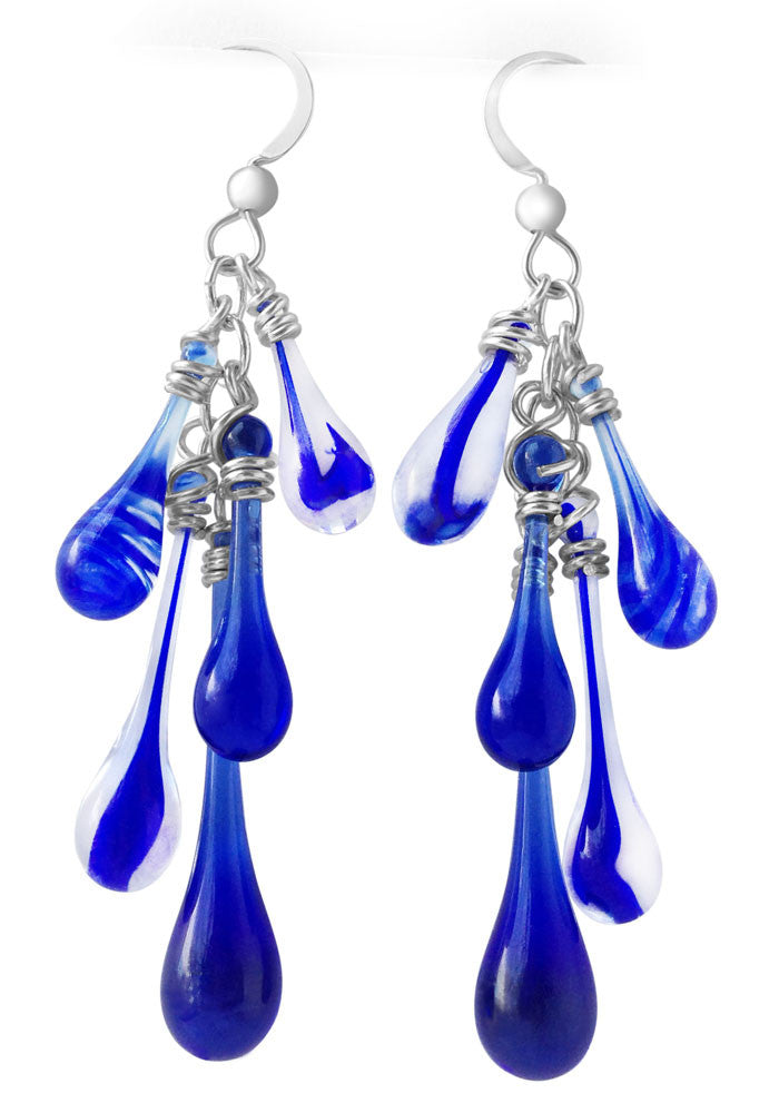 Cascade Earrings - glass Earrings by Sundrop Jewelry