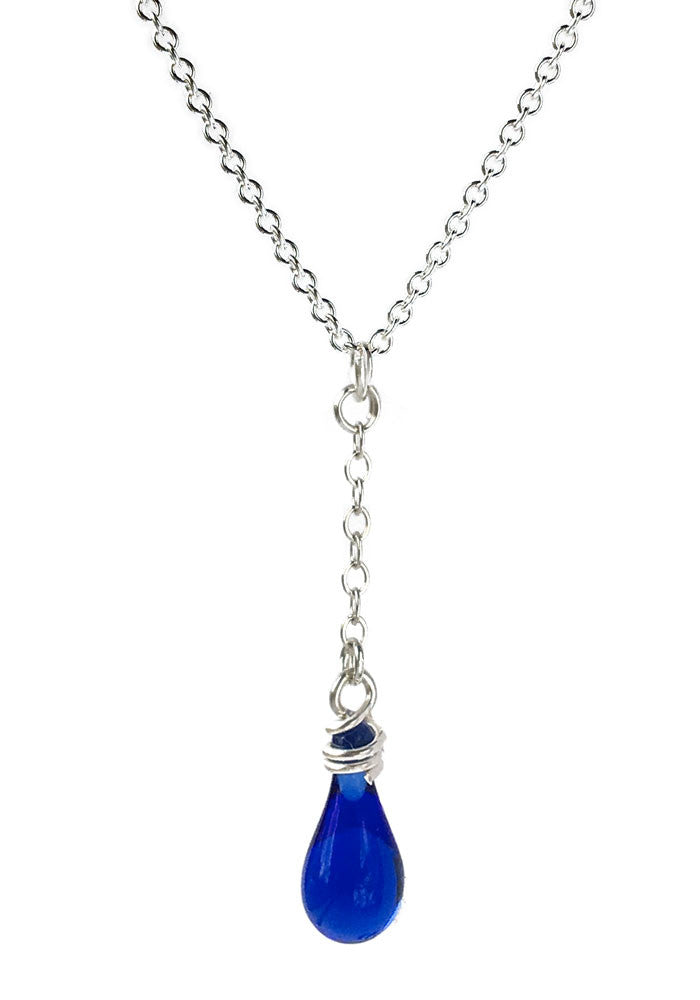 Solandra Y-Necklace - glass Jewelry by Sundrop Jewelry