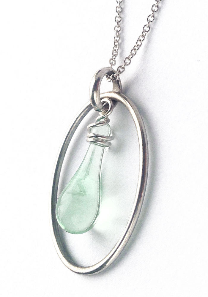 Cameo Choker Necklace or Pendant - glass Necklace by Sundrop Jewelry