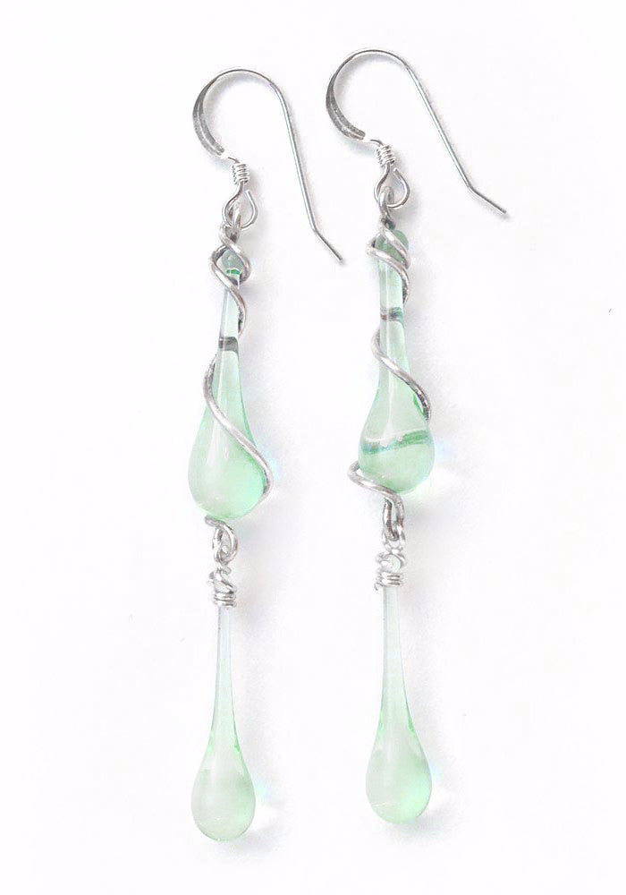 Gemini Earrings - glass Jewelry by Sundrop Jewelry