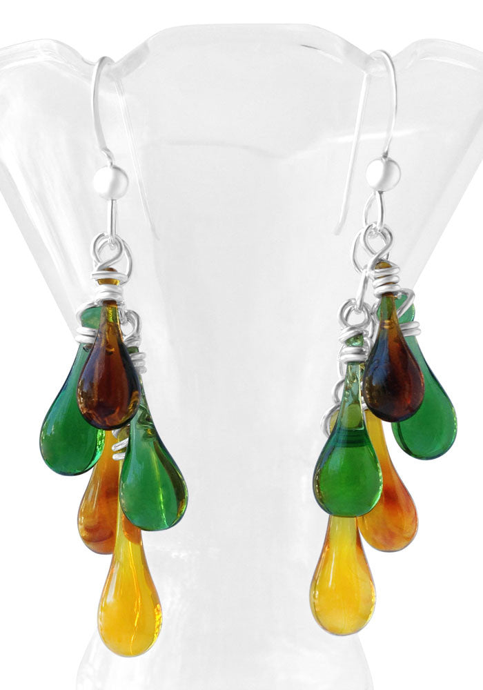 Fall Colors Cascade Earrings - Sundrop Jewelry