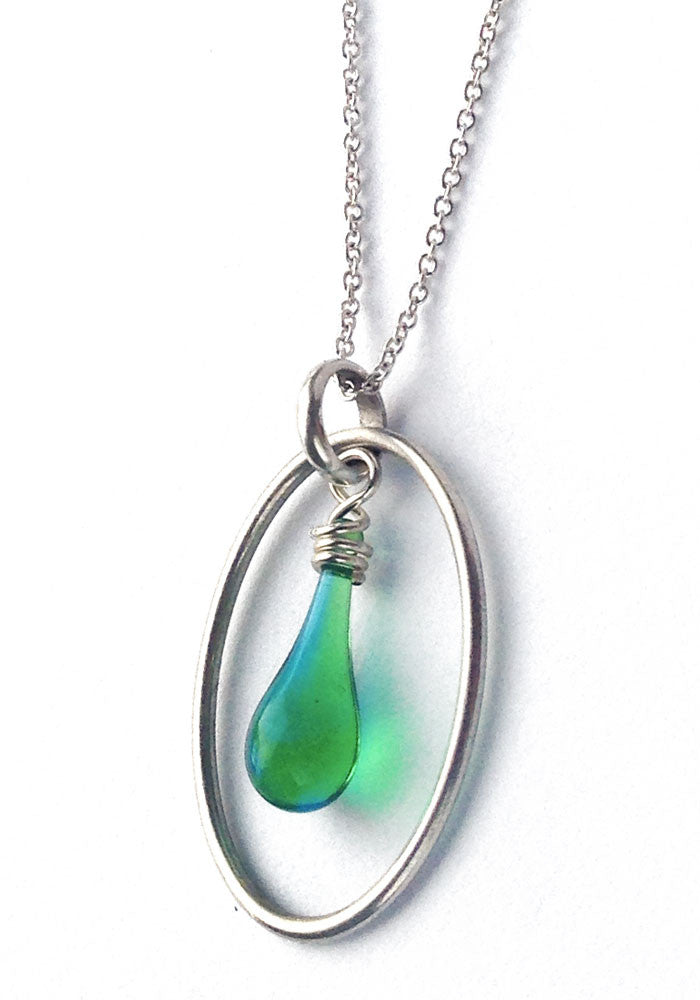 Cameo Choker Necklace or Pendant - glass Necklace by Sundrop Jewelry