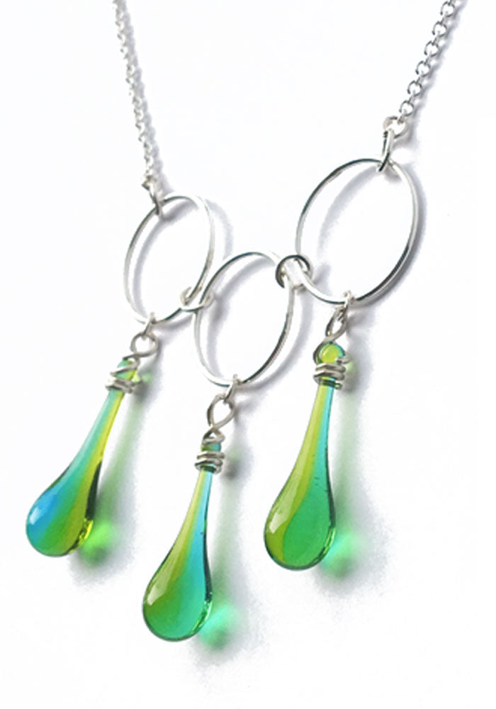 Orion Necklace - glass Necklace by Sundrop Jewelry