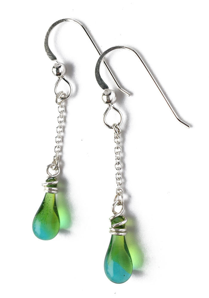 Solandra Earrings - glass Earrings by Sundrop Jewelry