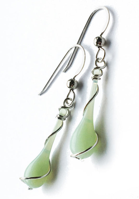 Jadeite Lyra Earrings