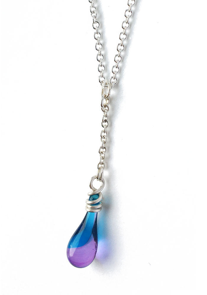 Solandra Y-Necklace - glass Jewelry by Sundrop Jewelry