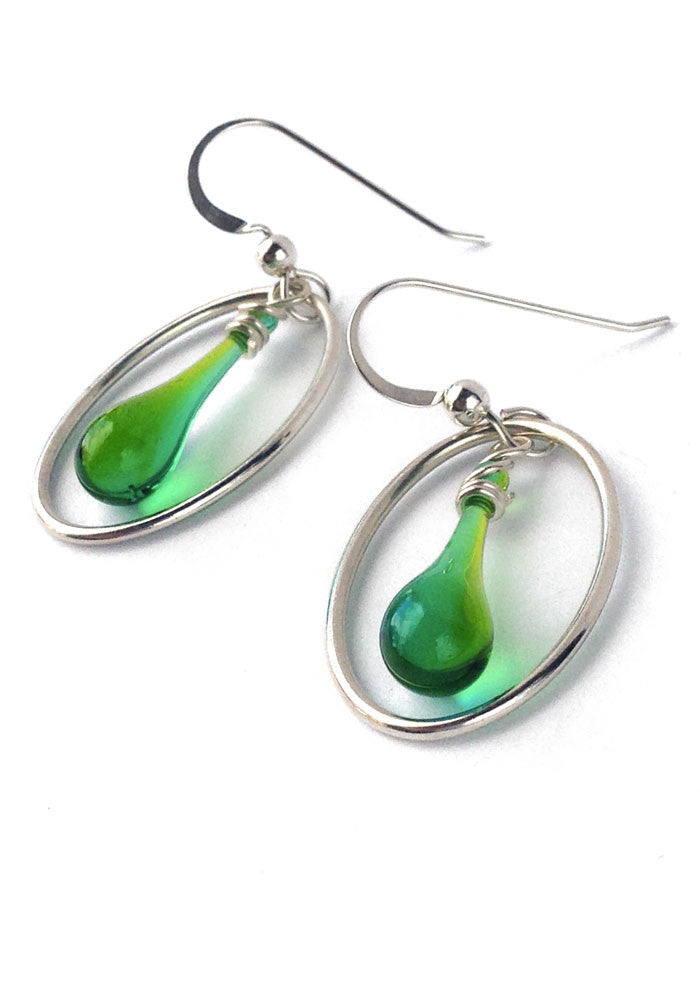 Cameo Earrings - glass Earrings by Sundrop Jewelry