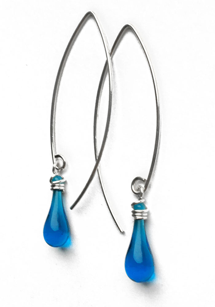 Marquise Earrings - glass Earrings by Sundrop Jewelry