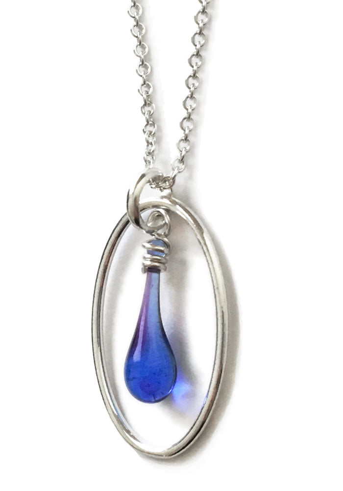Cameo Choker Necklace or Pendant - glass Necklace by Sundrop Jewelry