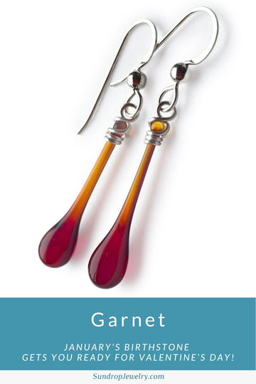 Garnet, the January birthstone, gets you ready for Valentine's Day!