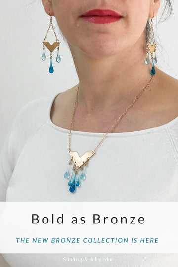 Bold as bronze: new jewelry collection from Sundrop Jewelry
