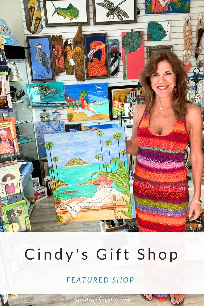 Cindy's Gift Shop in St. Augustine, Florida, featured shop on the Sundrop Jewelry blog