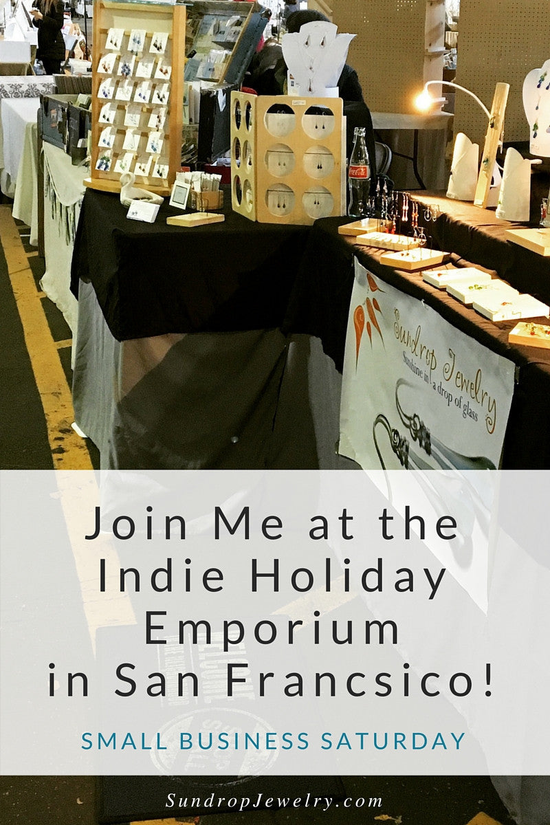 Bay Area events: Sundrop Jewelry at Indie Holiday Emporium in San Francisco