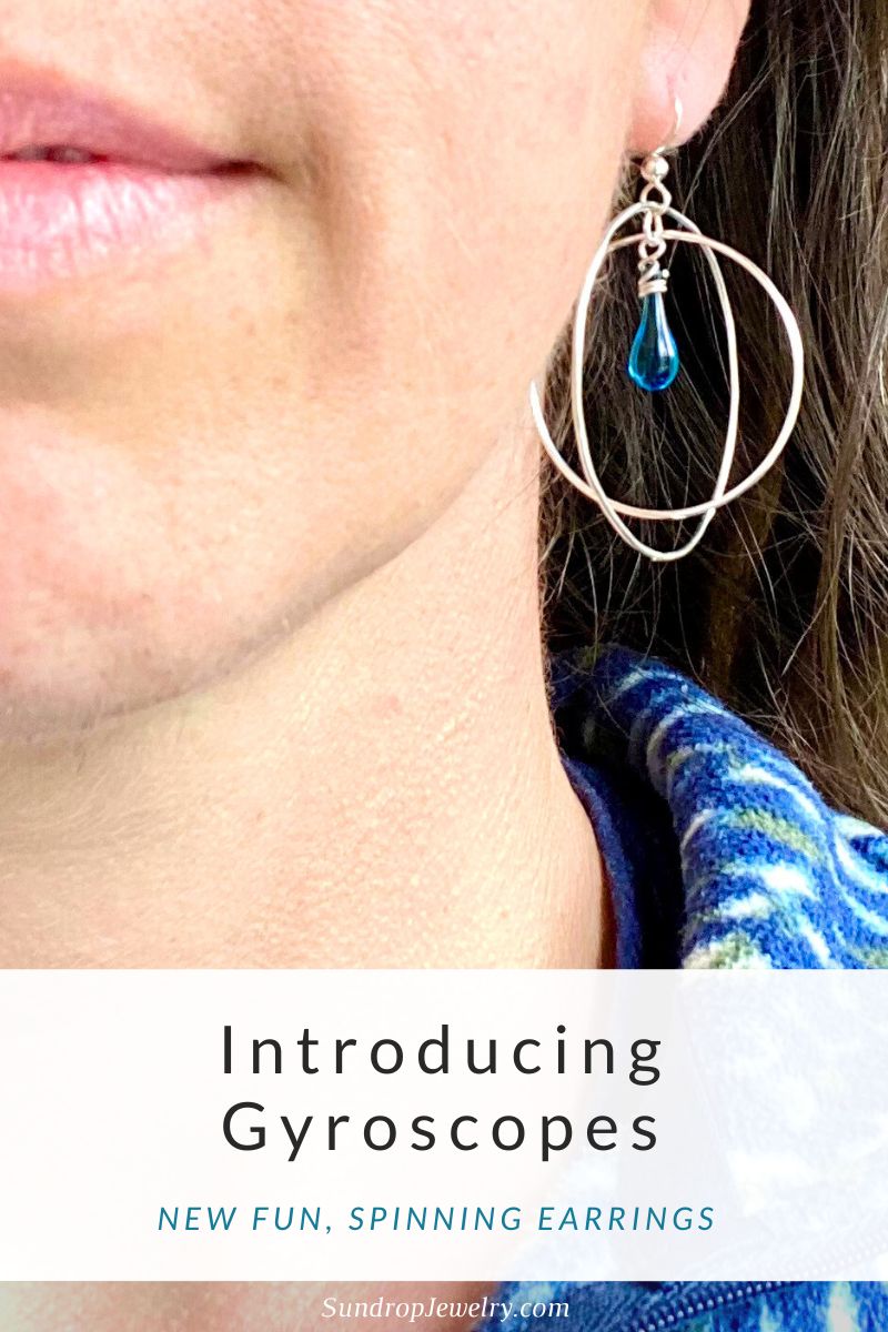 Introducing swinging, spinning Gyroscope Earrings for Spring!
