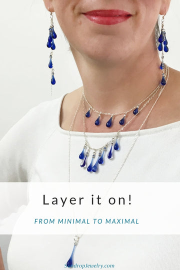 Layering choker and necklaces for maximum impact