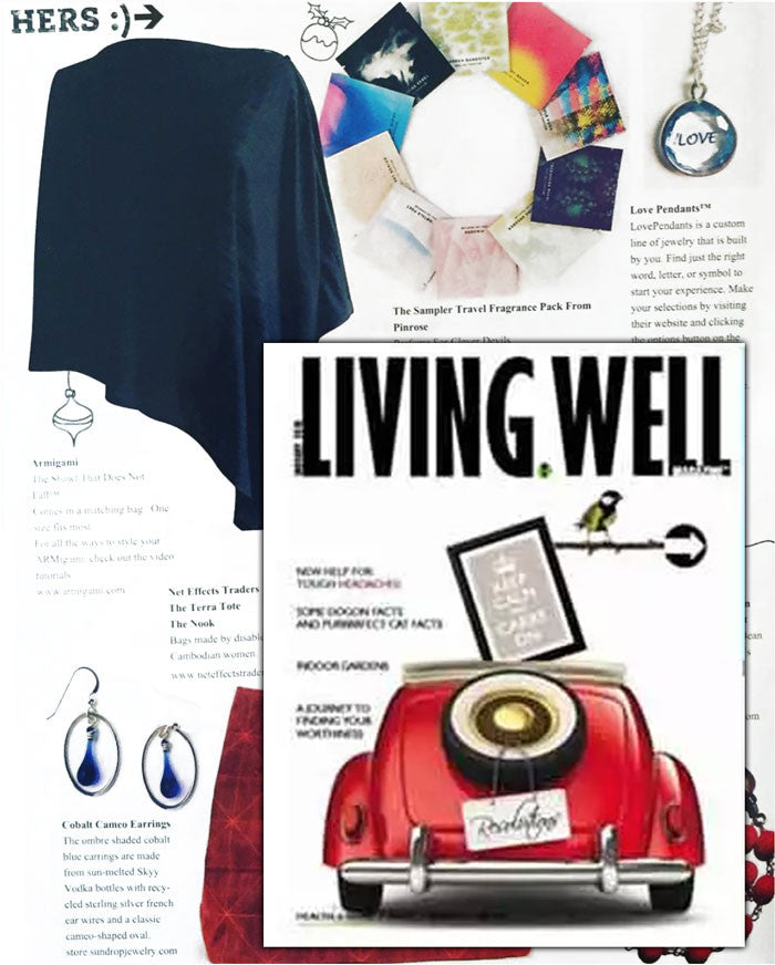 Living Well Magazine gift guide for her - featuring Sundrop Jewelry