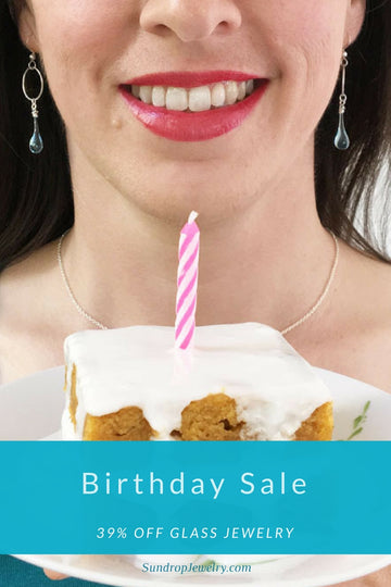 Sundrop Jewelry birthday sale - 39% off glass jewelry store wide