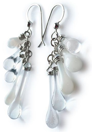 Cascade Earrings: "Cloudy with a chance of raindrops"