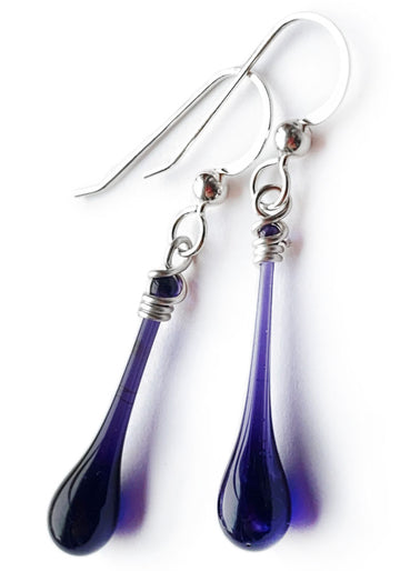 Dark Purple Solaris Earrings