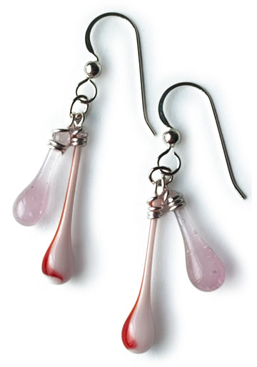 Duet Earrings - Strawberry Pink