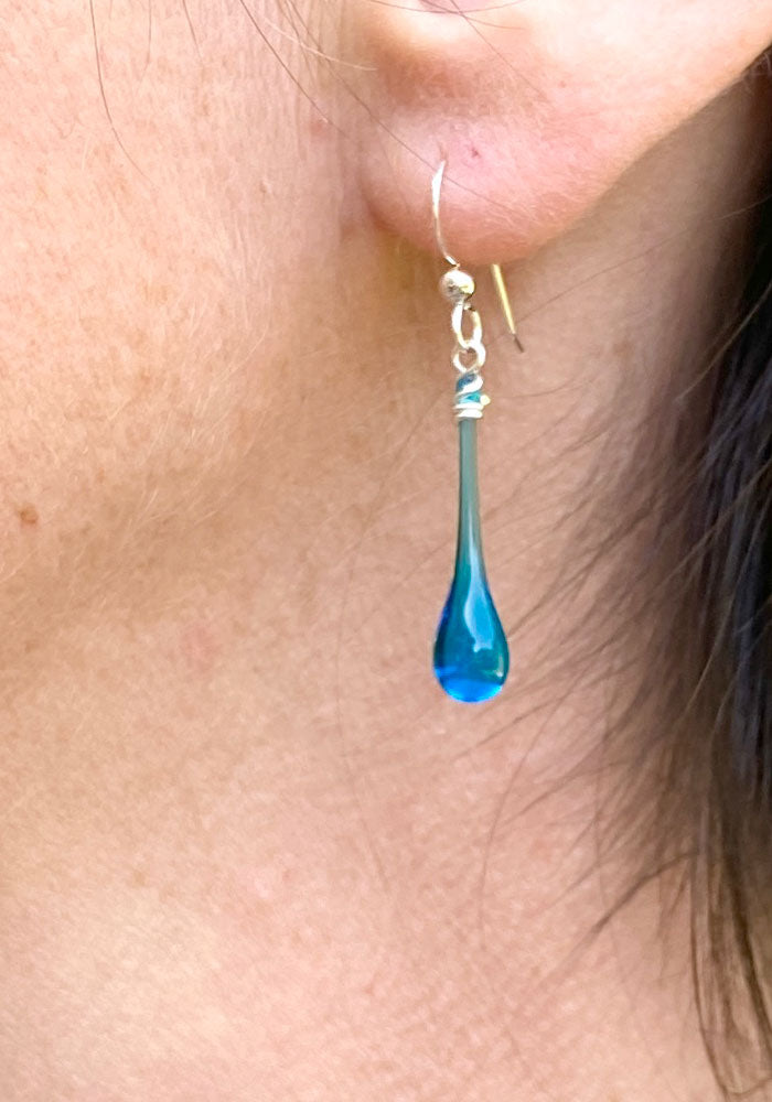 Glass Earrings Made with Sunshine
