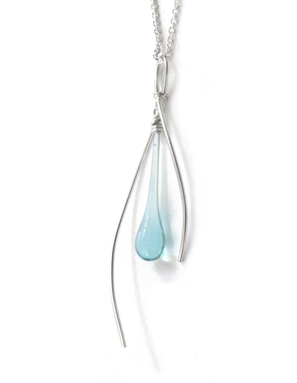 Inner Spark Pendant - glass Necklace by Sundrop Jewelry