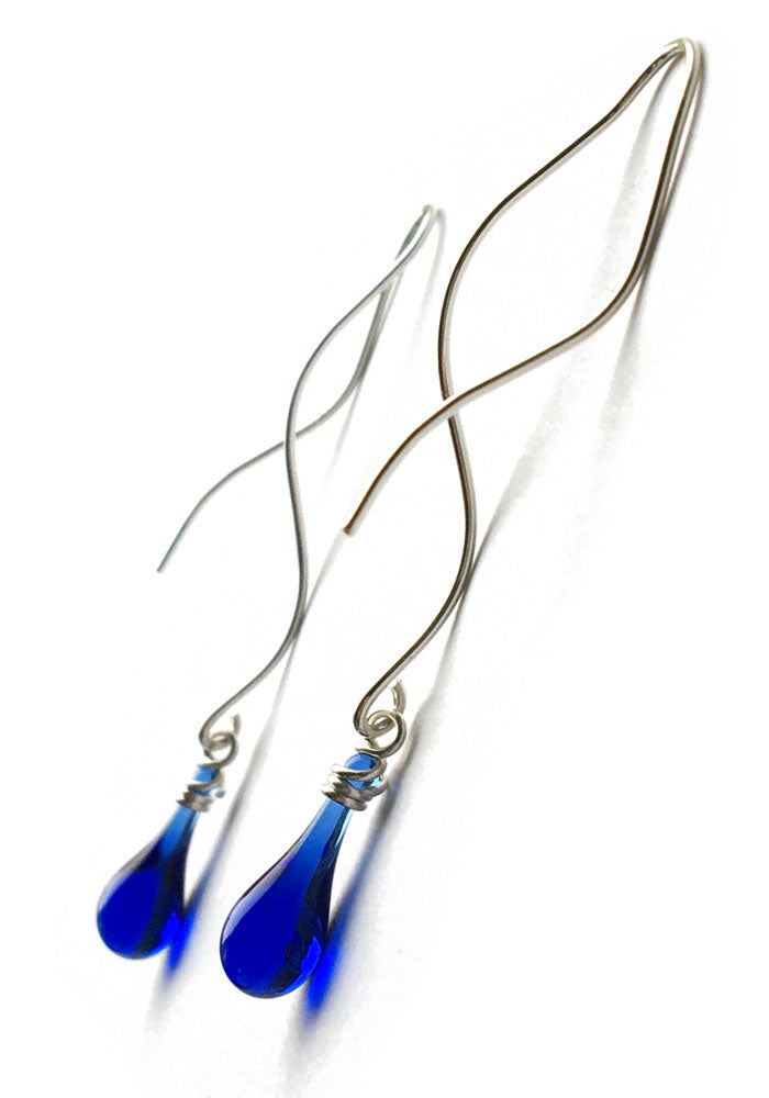 Illusion Earrings - glass Earrings by Sundrop Jewelry