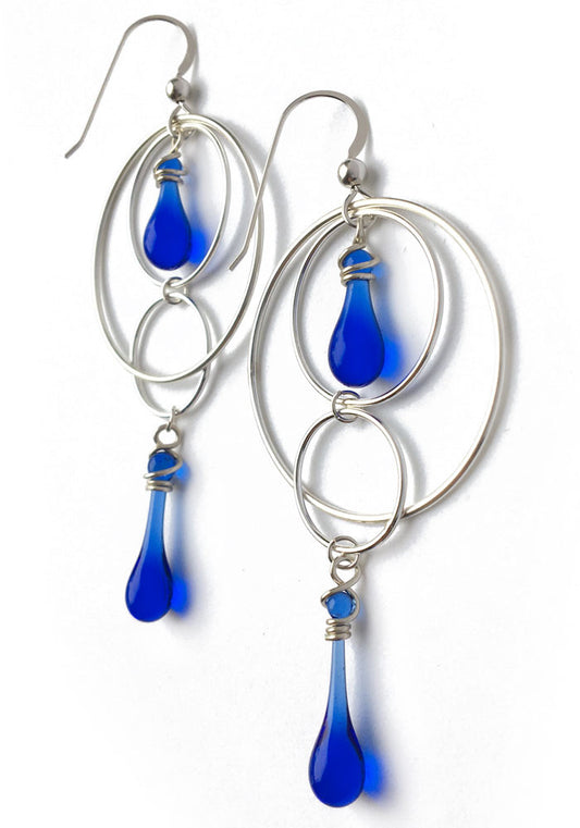 Orbital Motion Earrings, large