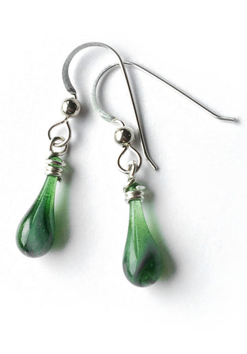 Fiddlehead Demi Earrings - glass Earrings by Sundrop Jewelry