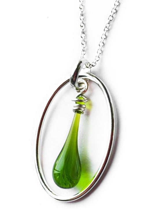 Forest Mist Cameo Necklace