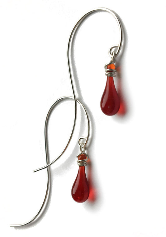 Hanging Vine Earrings - glass Earrings by Sundrop Jewelry