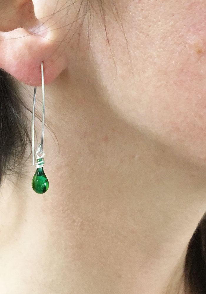 Marquise Earrings - glass Earrings by Sundrop Jewelry