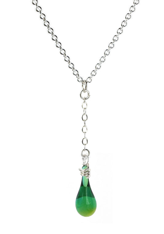 Solandra Y-Necklace - glass Jewelry by Sundrop Jewelry