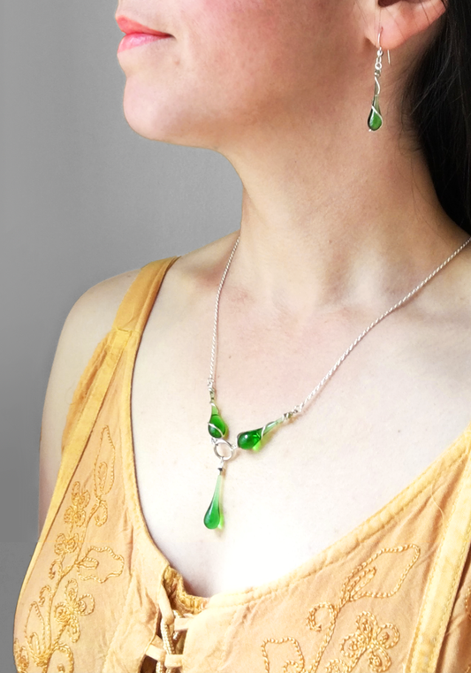Andromeda Necklace - glass Necklace by Sundrop Jewelry