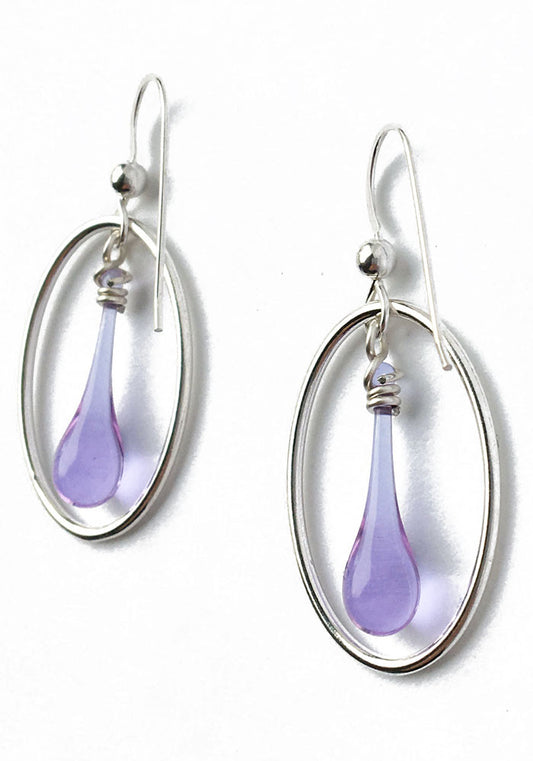 Cameo Earrings - glass Earrings by Sundrop Jewelry