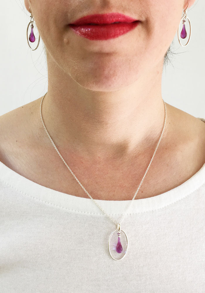 Fiddlehead Cameo Earrings - glass Earrings by Sundrop Jewelry