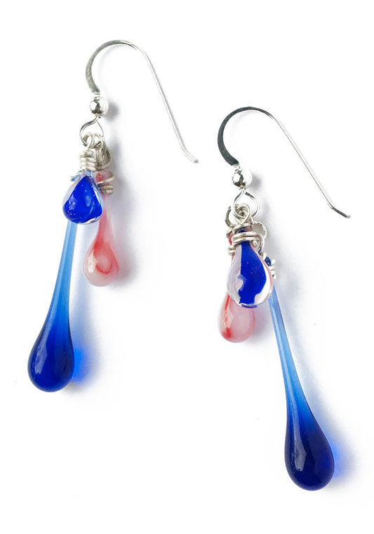 Red, White, and Blue Patriotic Trio Earrings