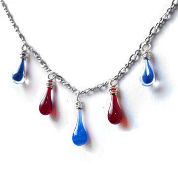 Red, White and Blue Capella Choker Necklace