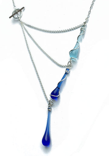 Aurora Necklace - glass Necklace by Sundrop Jewelry