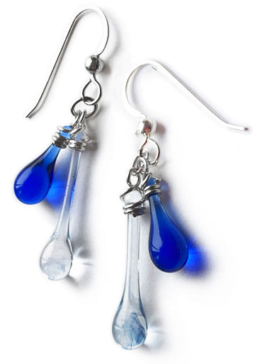 Smokey Blue Duet Earrings