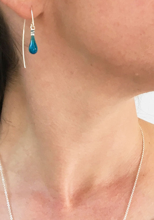 Marquise Earrings, short - glass Earrings by Sundrop Jewelry