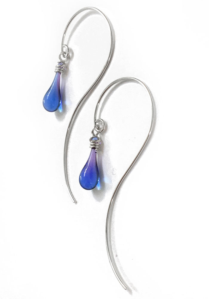 Hanging Vine Earrings - glass Earrings by Sundrop Jewelry
