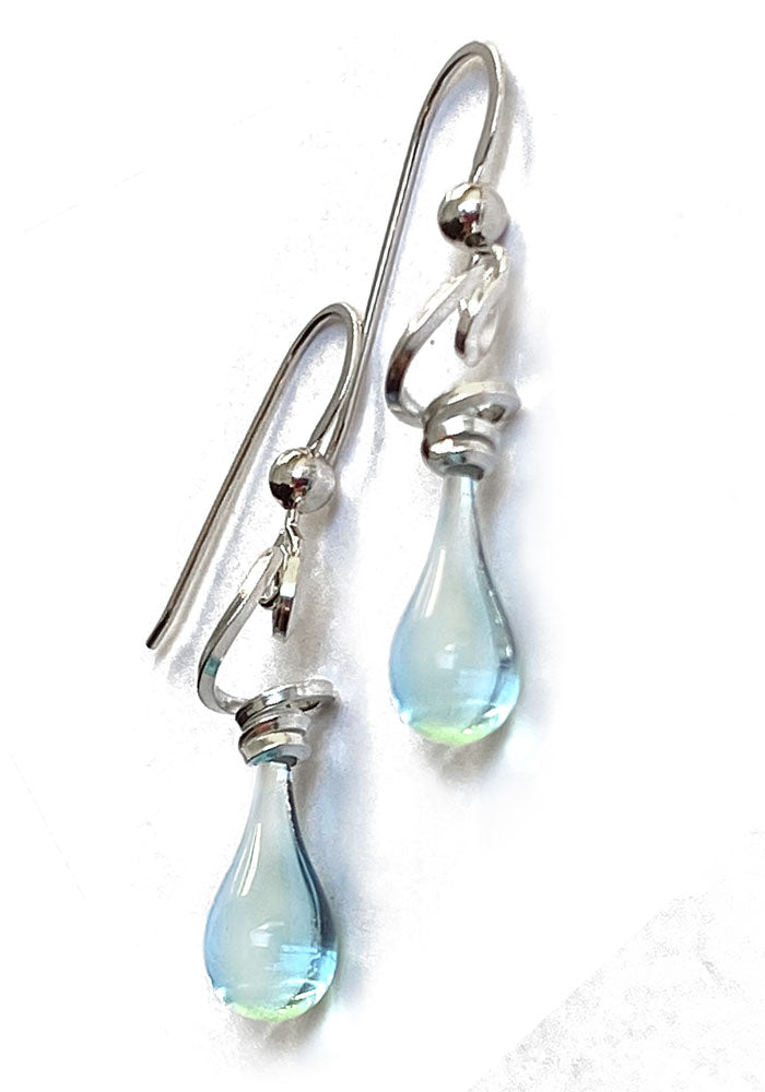 Tendrils Earrings, Short - glass Earrings by Sundrop Jewelry